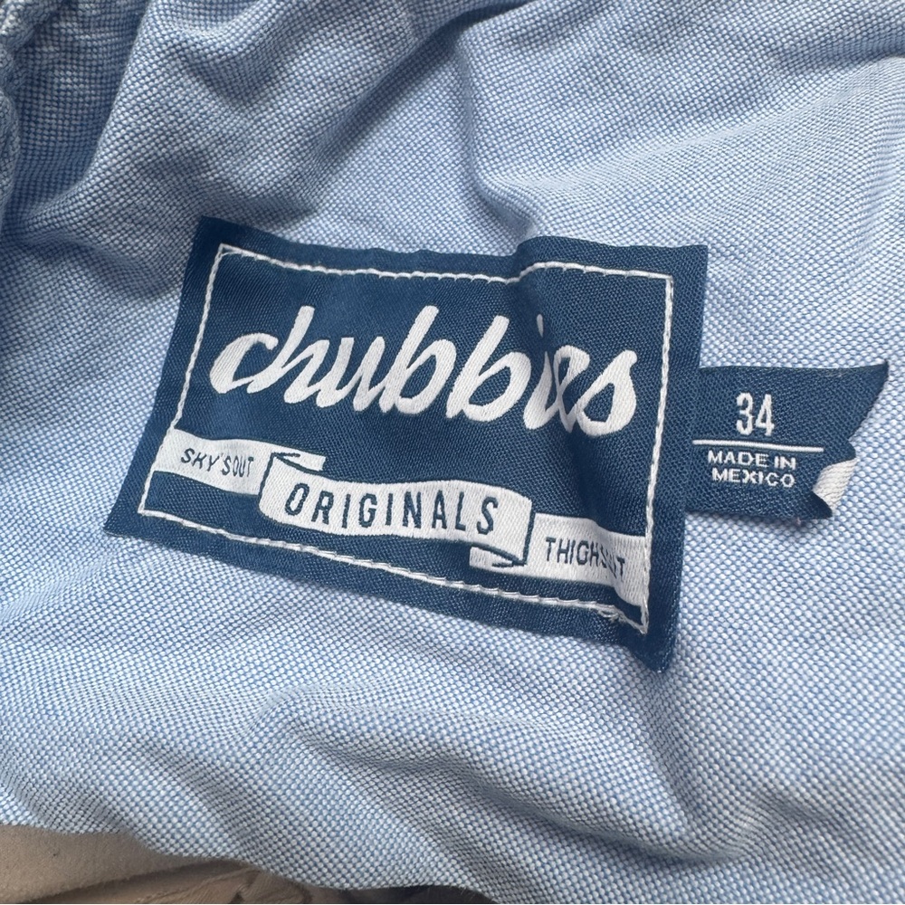 Chubbies Chino Shorts Beige Men's 34 7 Inseam Stretch Golf Preppy - Picture 7 of 8